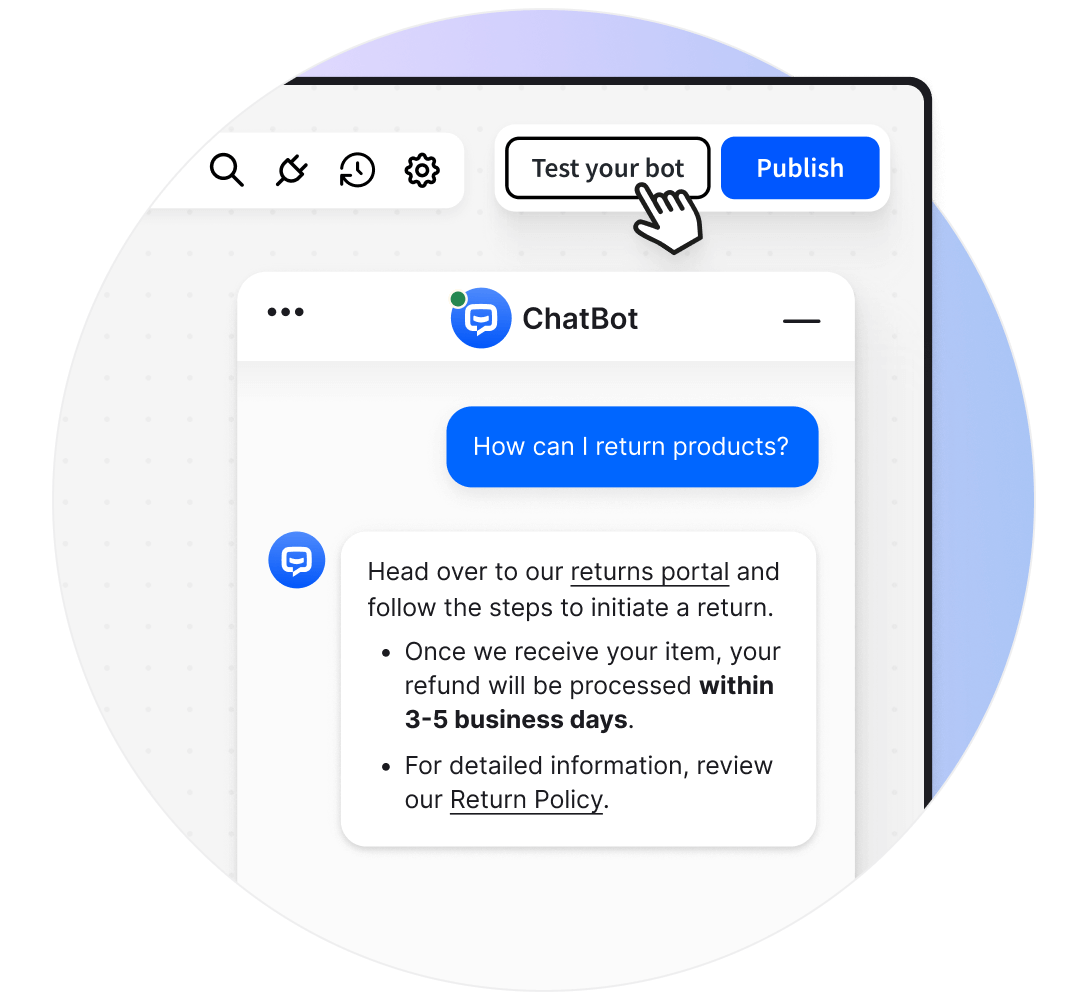 ChatBot's Testing Tool.