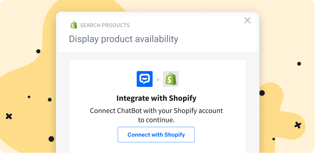 The ChatBot and Shopify integration