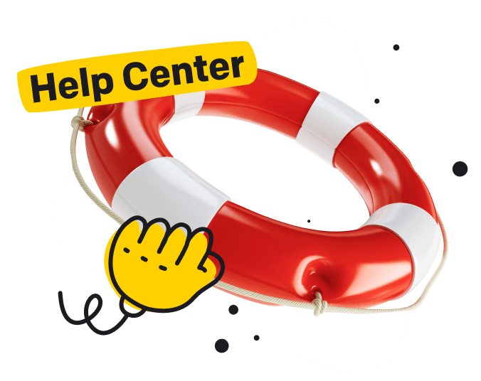 Illustration: Cartoon hand grabbing a lifebuoy