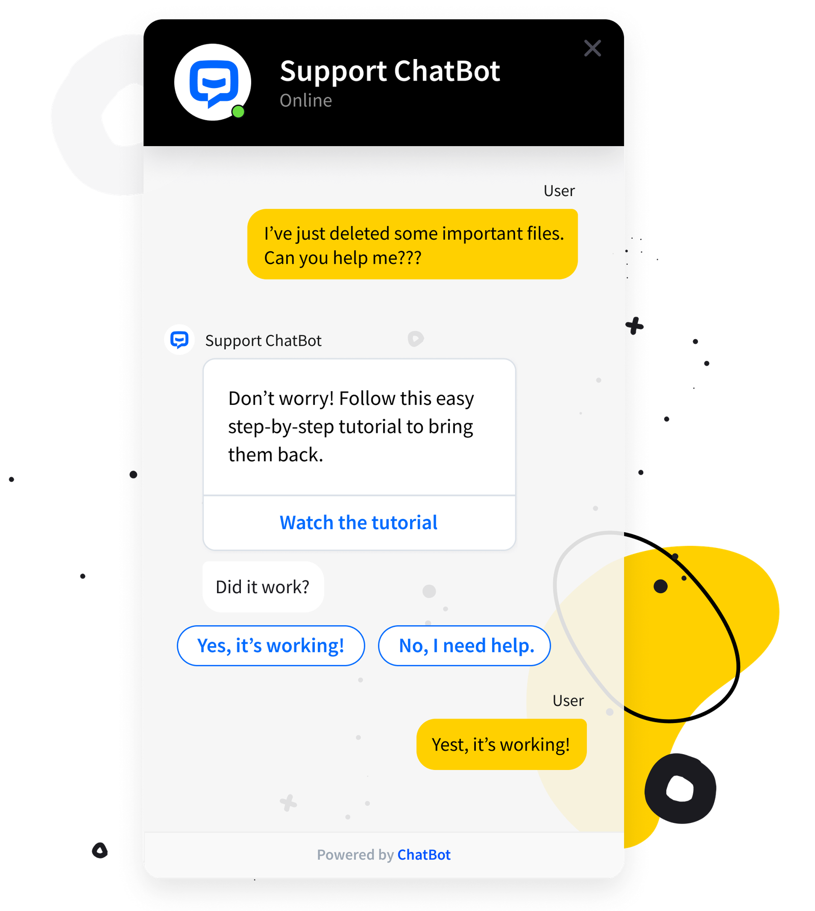 Chat bot for marketing and leveraging growth